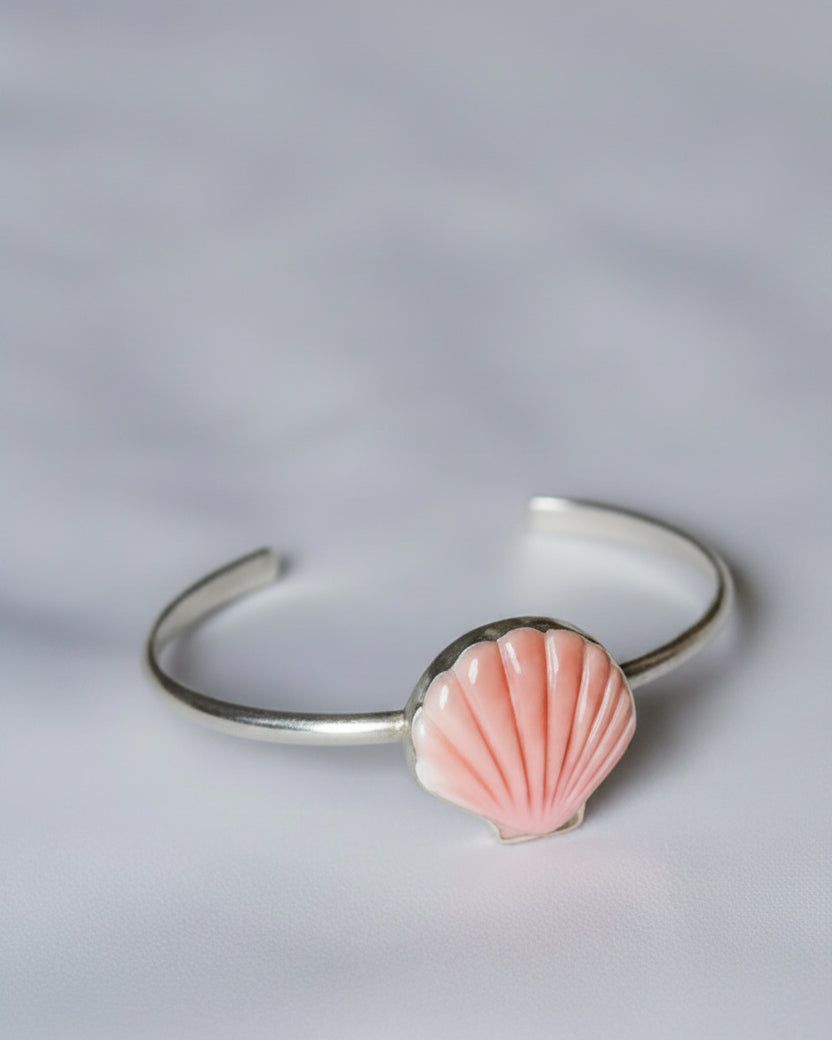 Gulfport Pink Conch Shell Cuff Bracelet - Wooten's