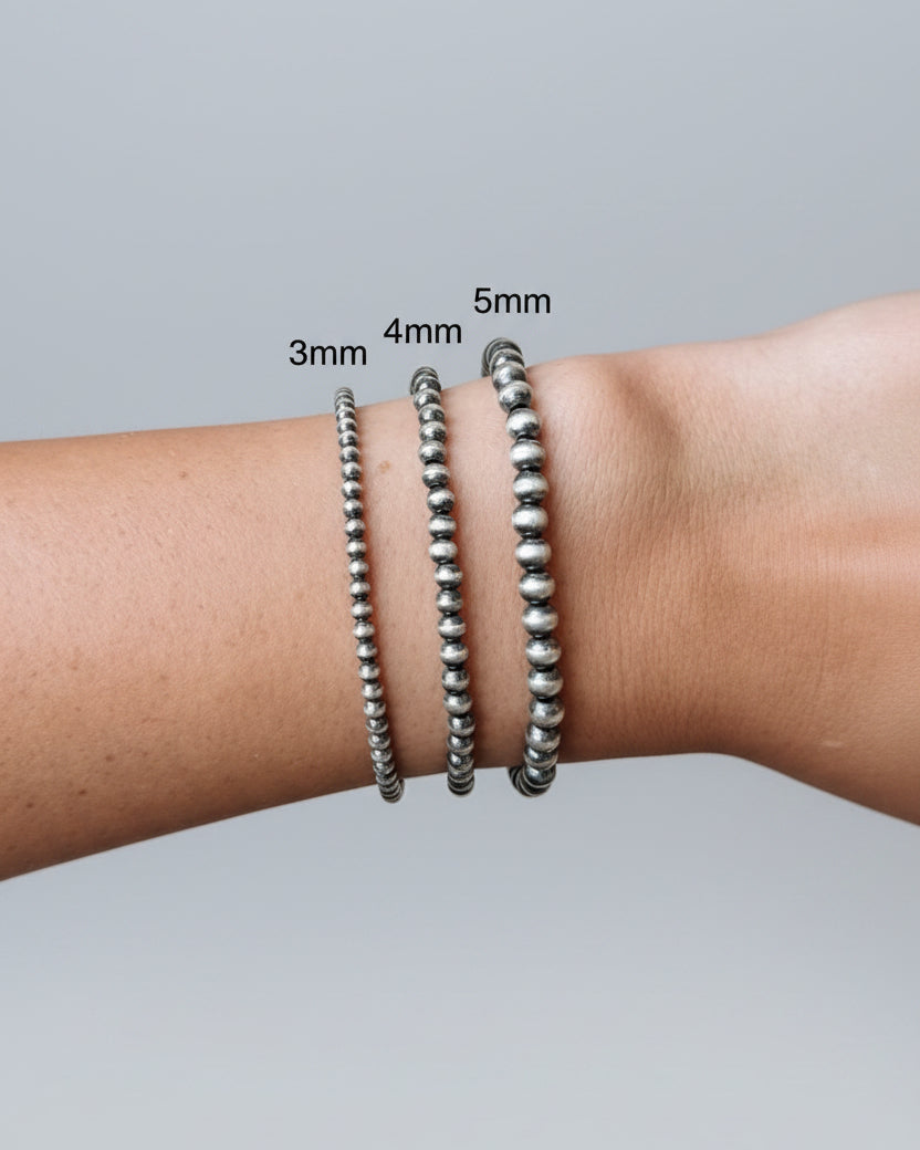 4mm Sterling Silver Pearl Bracelet - Wooten's