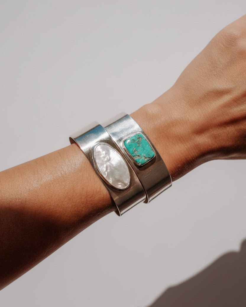Doral Wide Mother of Pearl Cuff Bracelet - Wooten's