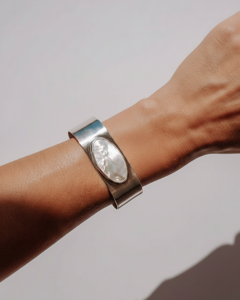 Doral Wide Mother of Pearl Cuff Bracelet - Wooten's