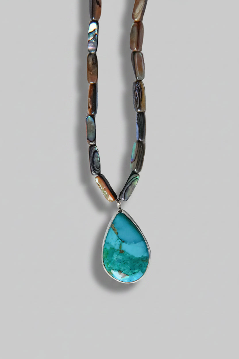 LaBelle Abalone and Turquoise Necklace - Wooten's