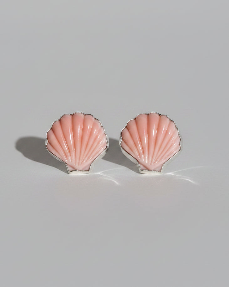 Gulfport Pink Conch Shell Earrings - Wooten's