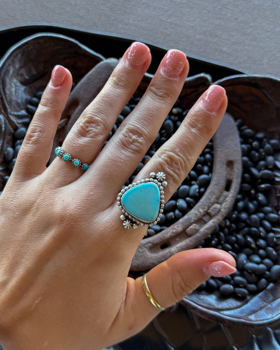 Am I Blue Turquoise Ring - Horseshoe J & Co.