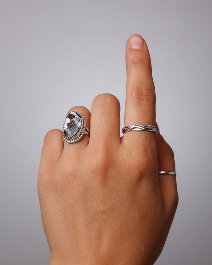 Athens Sterling Silver Ring - Horseshoe J & Co.