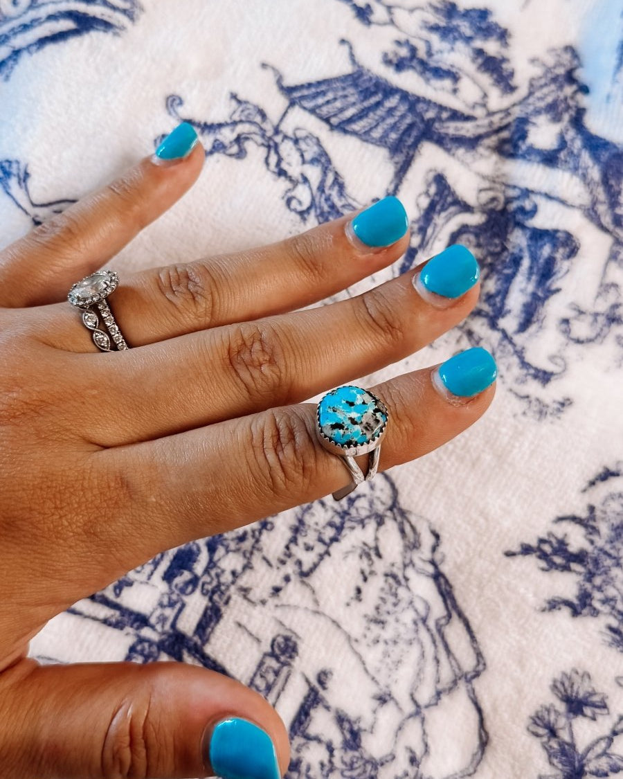Avinger Turquoise Ring - ring - Horseshoe J & Co.