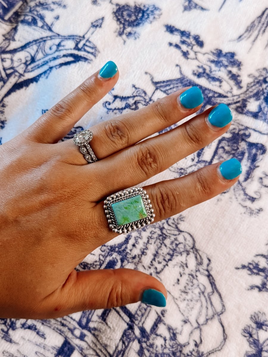 Barry Turquoise Ring - ring - Horseshoe J & Co.