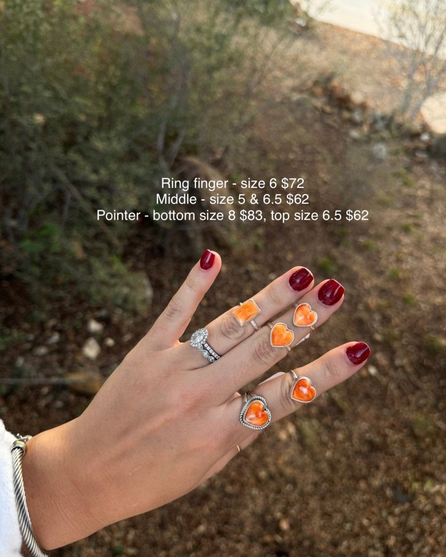 Baxter Orange Spiny Rings - bracelet - Horseshoe J & Co.
