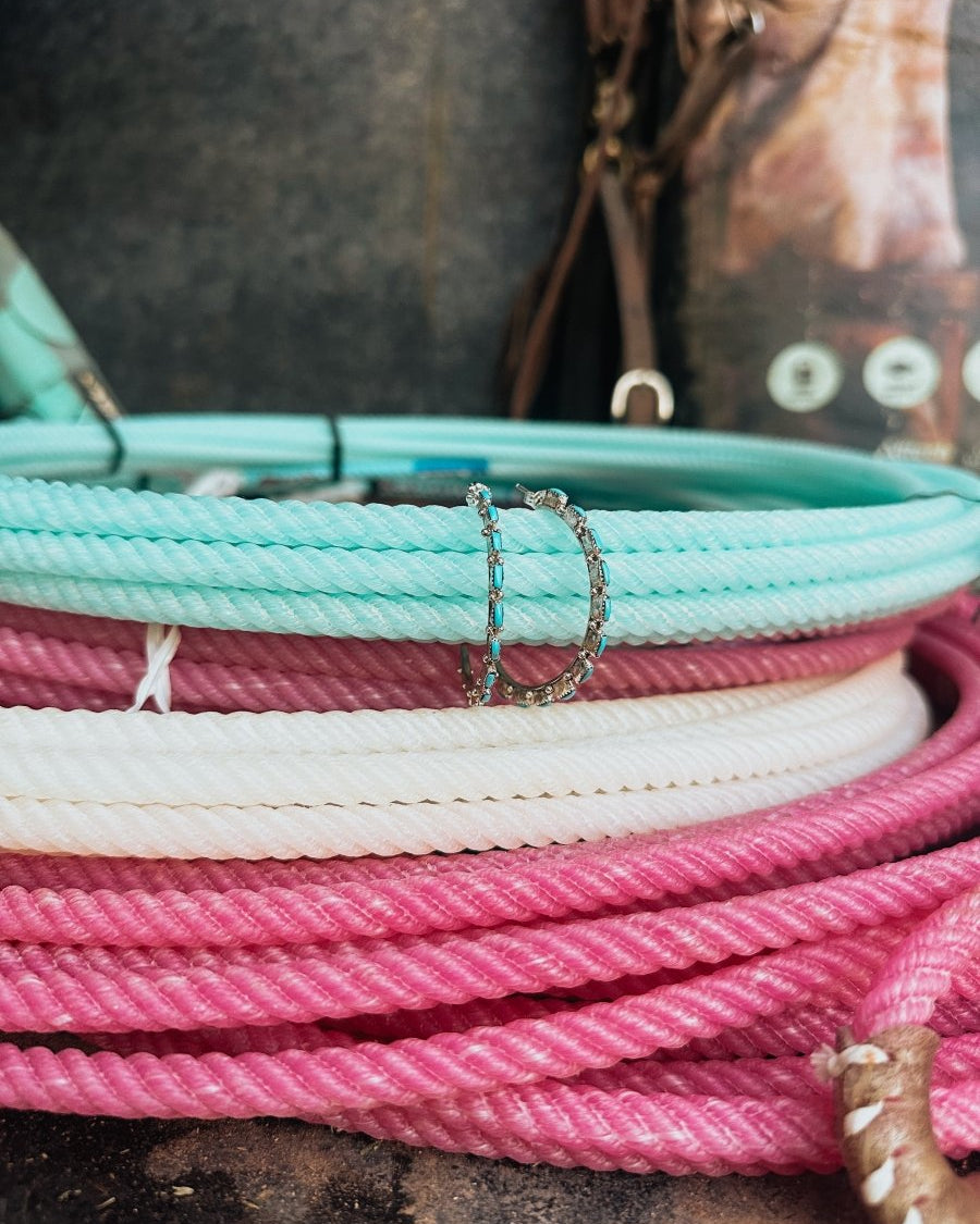 Belgrade Turquoise Hoop Earrings - Horseshoe J & Co.