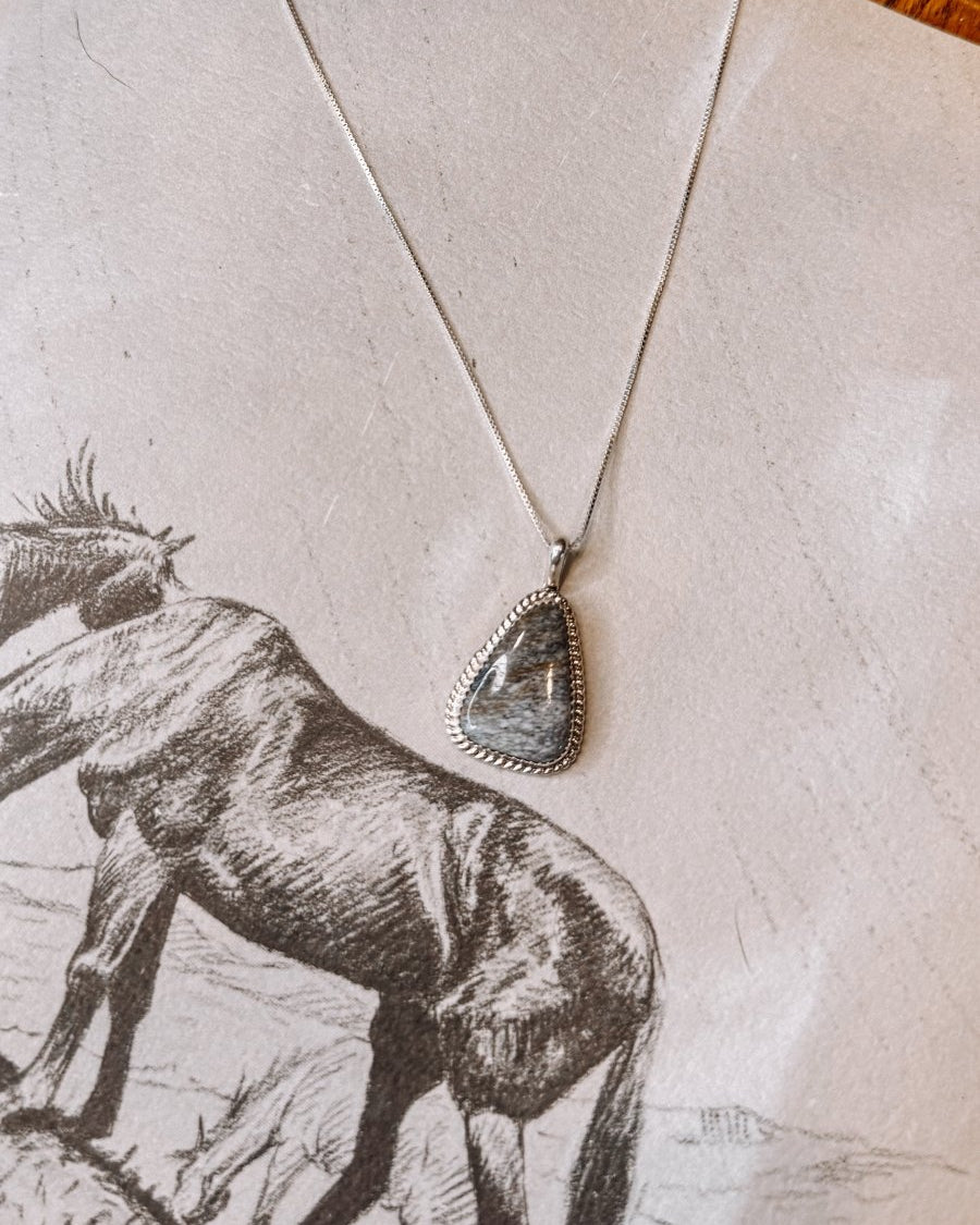 Belton White Buffalo Necklace - Horseshoe J & Co.