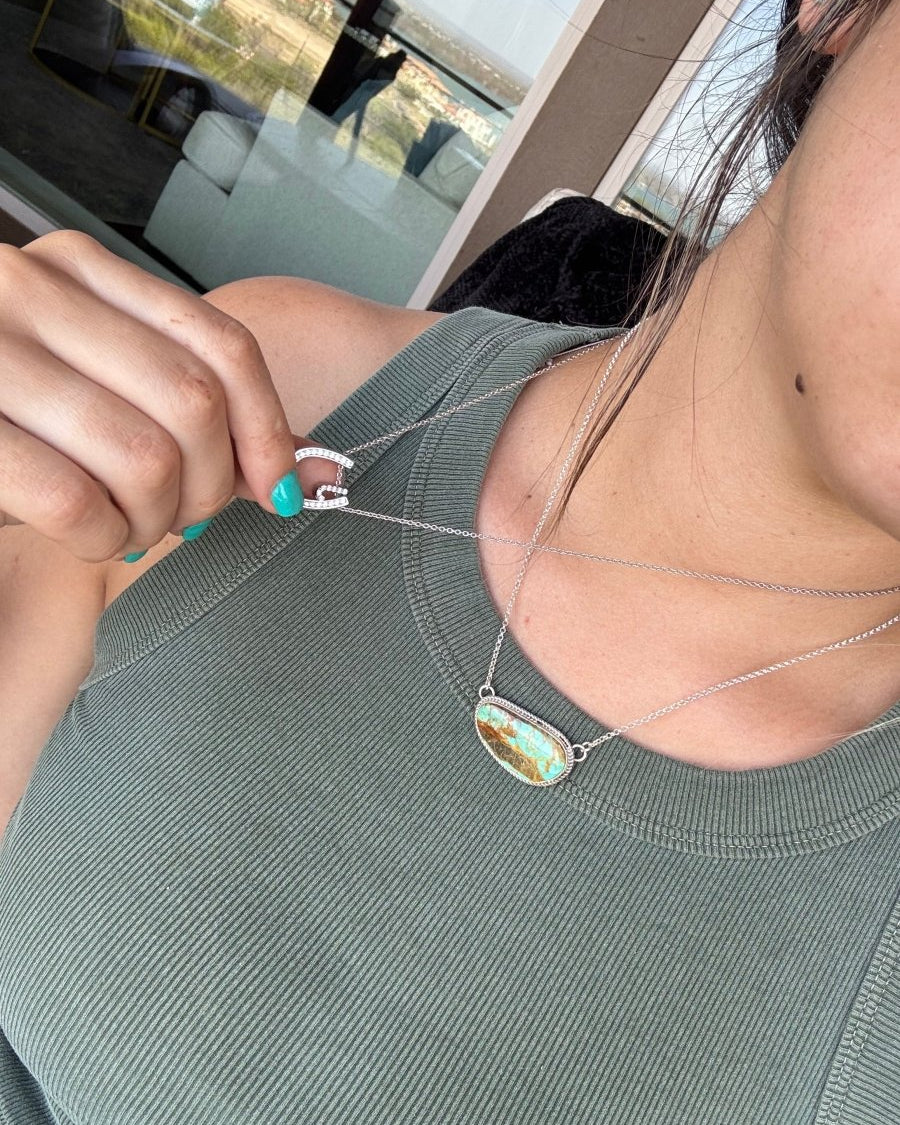 Blue Train Turquoise Necklace - Horseshoe J & Co.