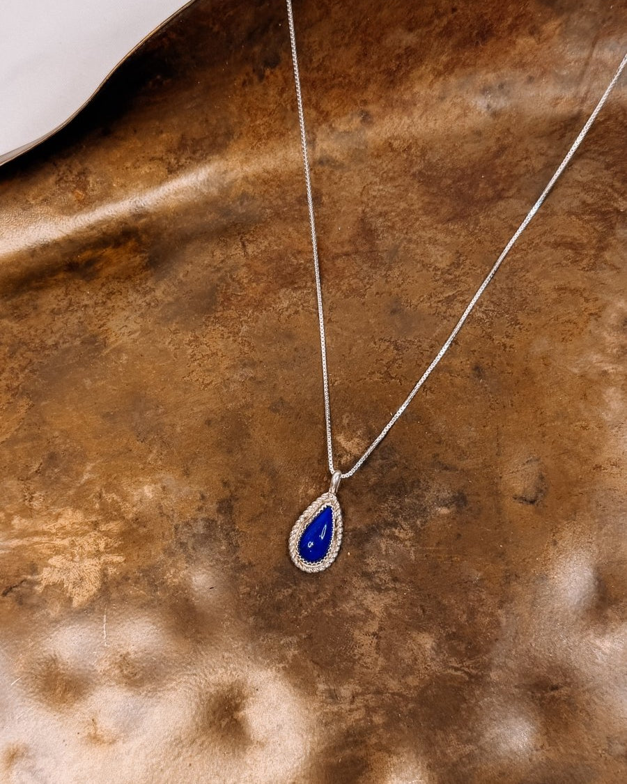 Bolivar Blue Lapis Necklace - Horseshoe J & Co.