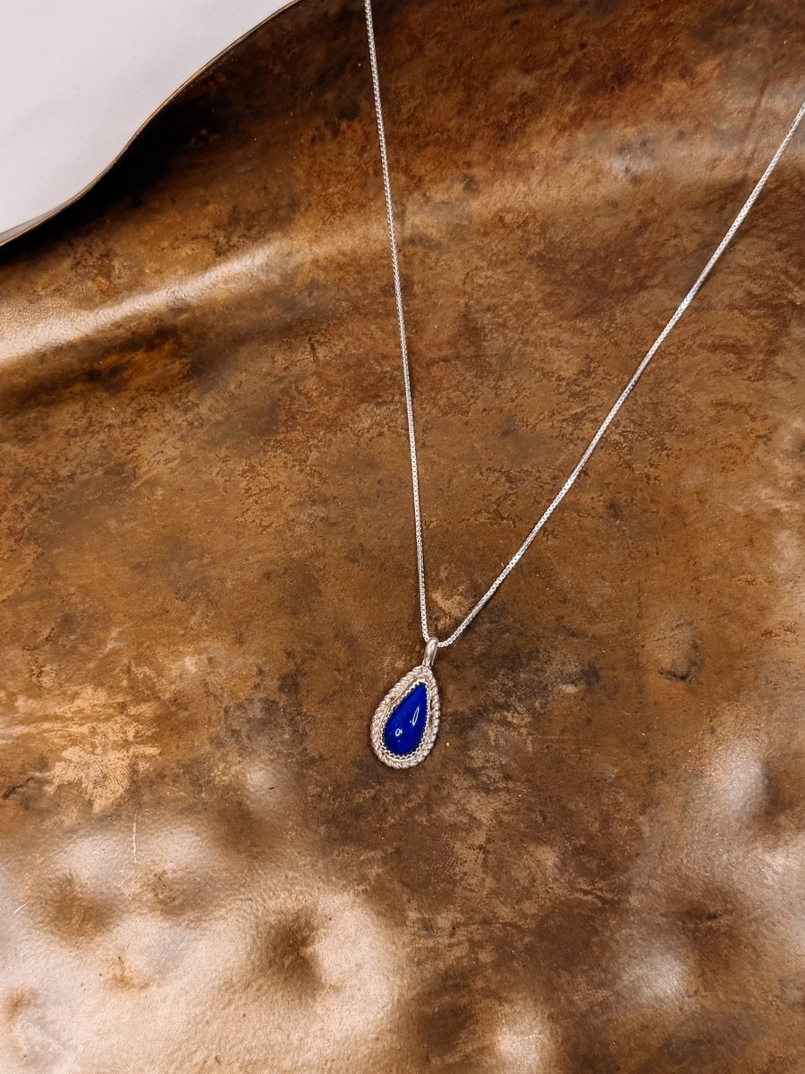 Bolivar Blue Lapis Necklace - Horseshoe J & Co.