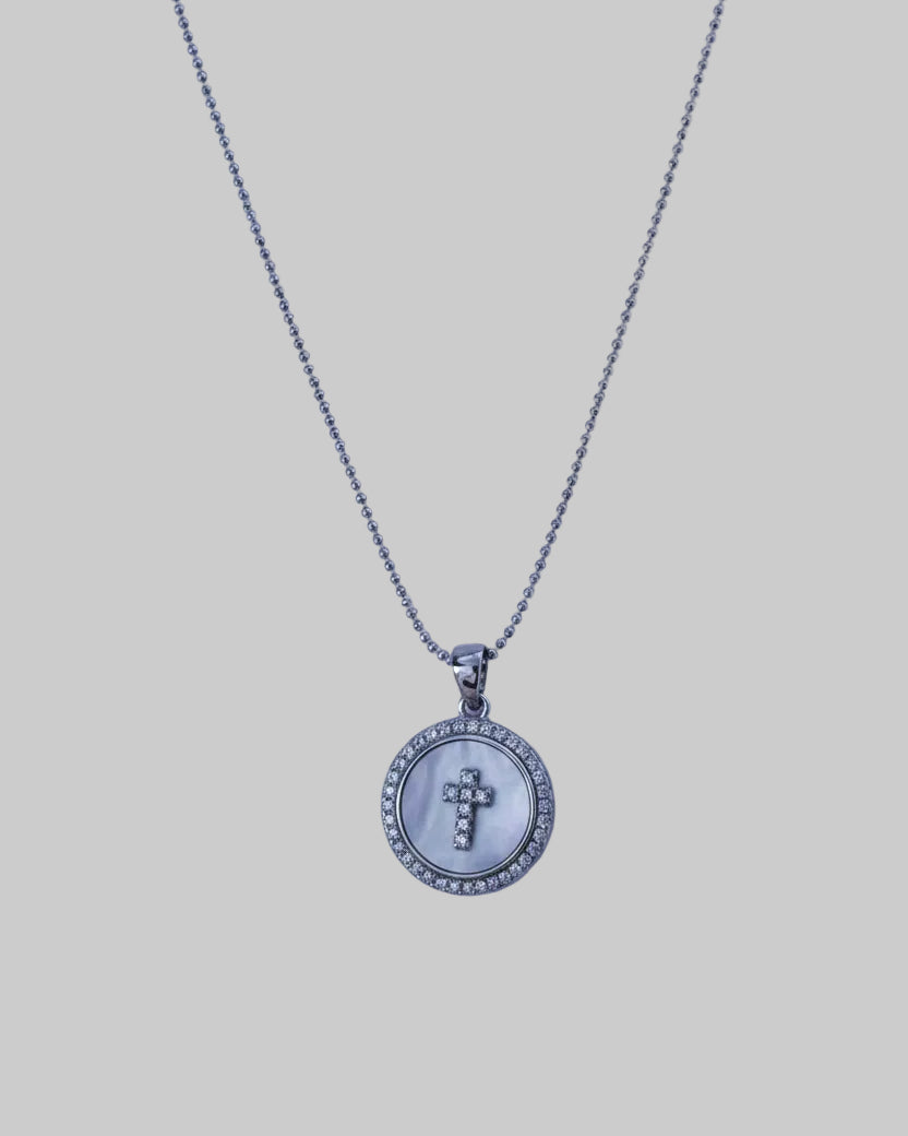 Bonner Mother of Pearl Cross Necklace - Wooten's