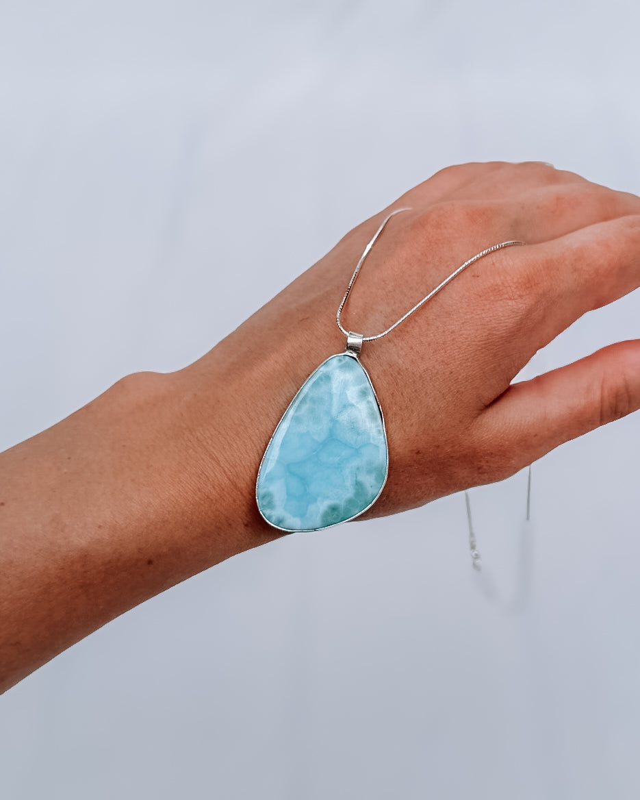 Bristol Larimar Necklace - Wooten's