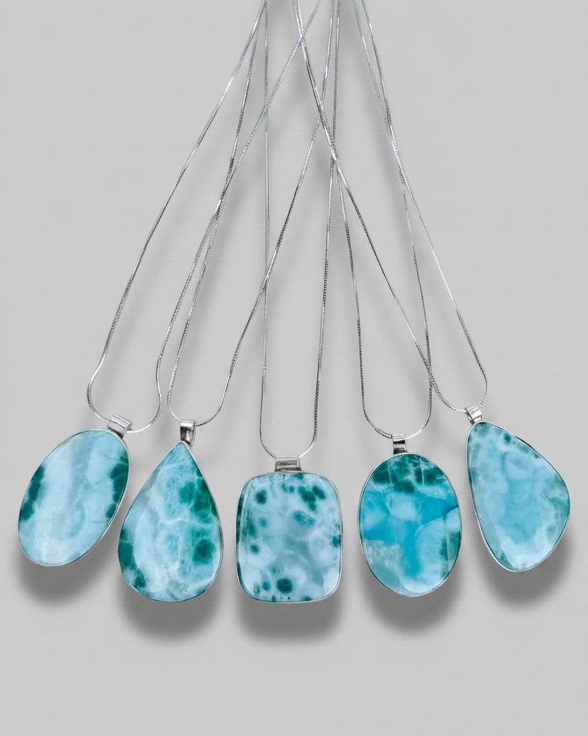 Bristol Larimar Necklace - Wooten's