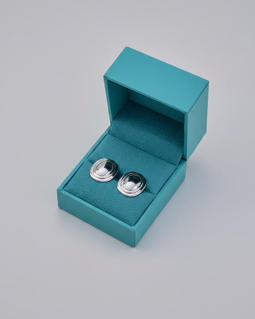 Busby Oval Stud Earrings - Wooten's