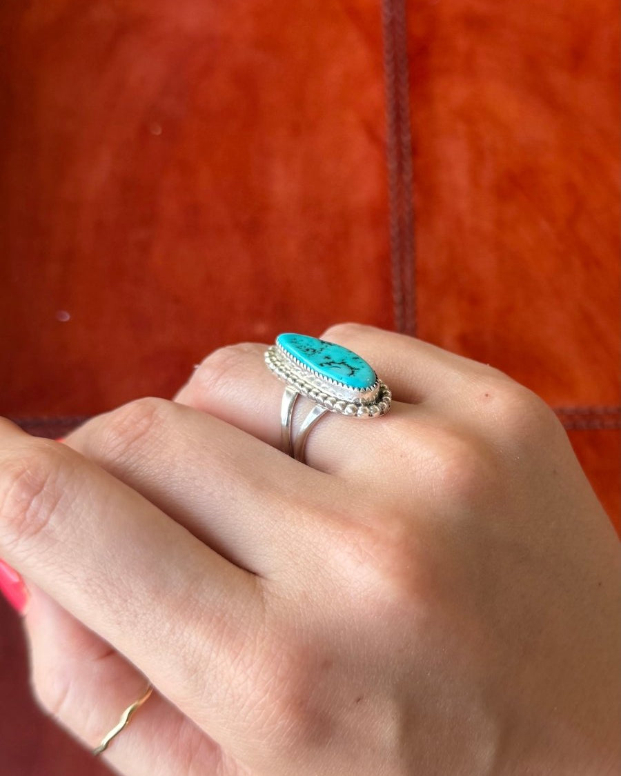 Carpenter Sleeping Beauty Turquoise Ring - Horseshoe J & Co.