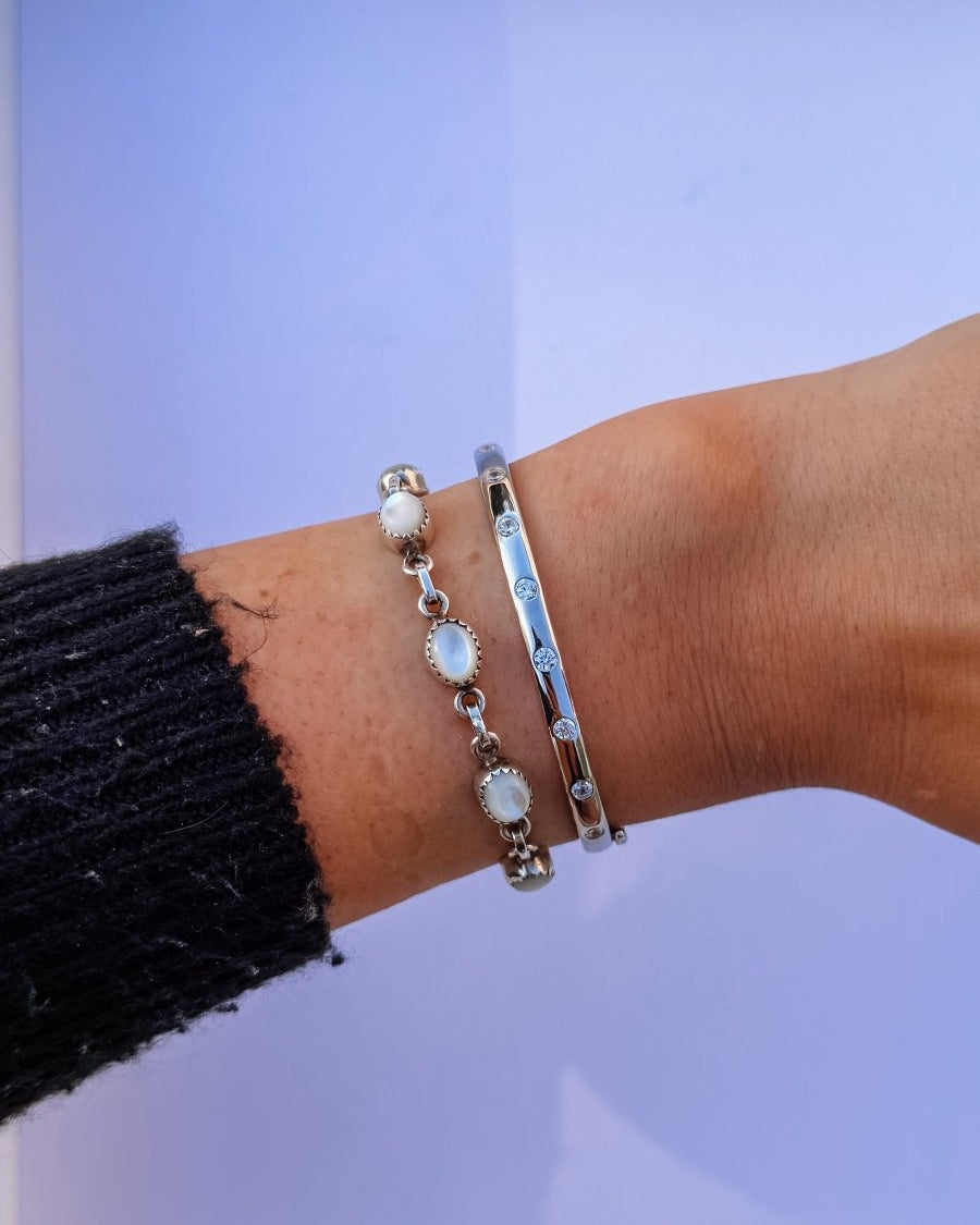 Chinook Bezel - Set Bangle - Horseshoe J & Co.