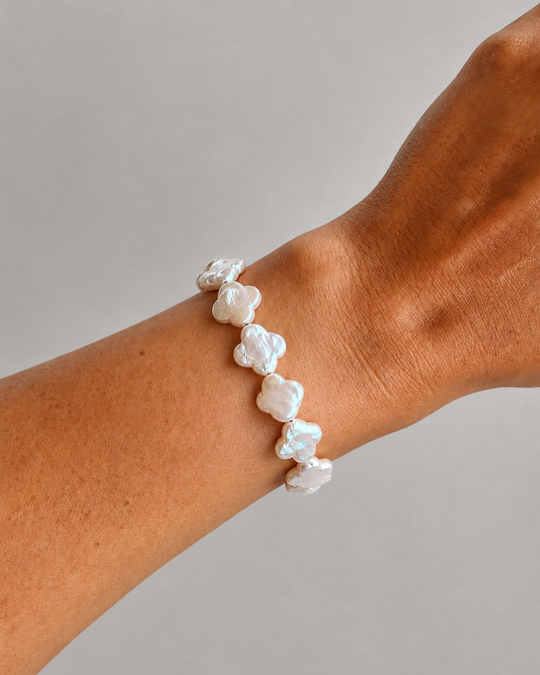 Clover Freshwater Pearl Bracelet - Wooten's