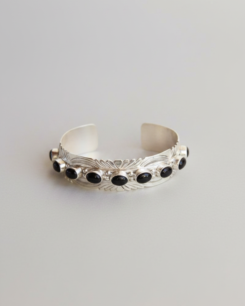 Cochise Black Onyx Cuff Bracelet - Wooten's