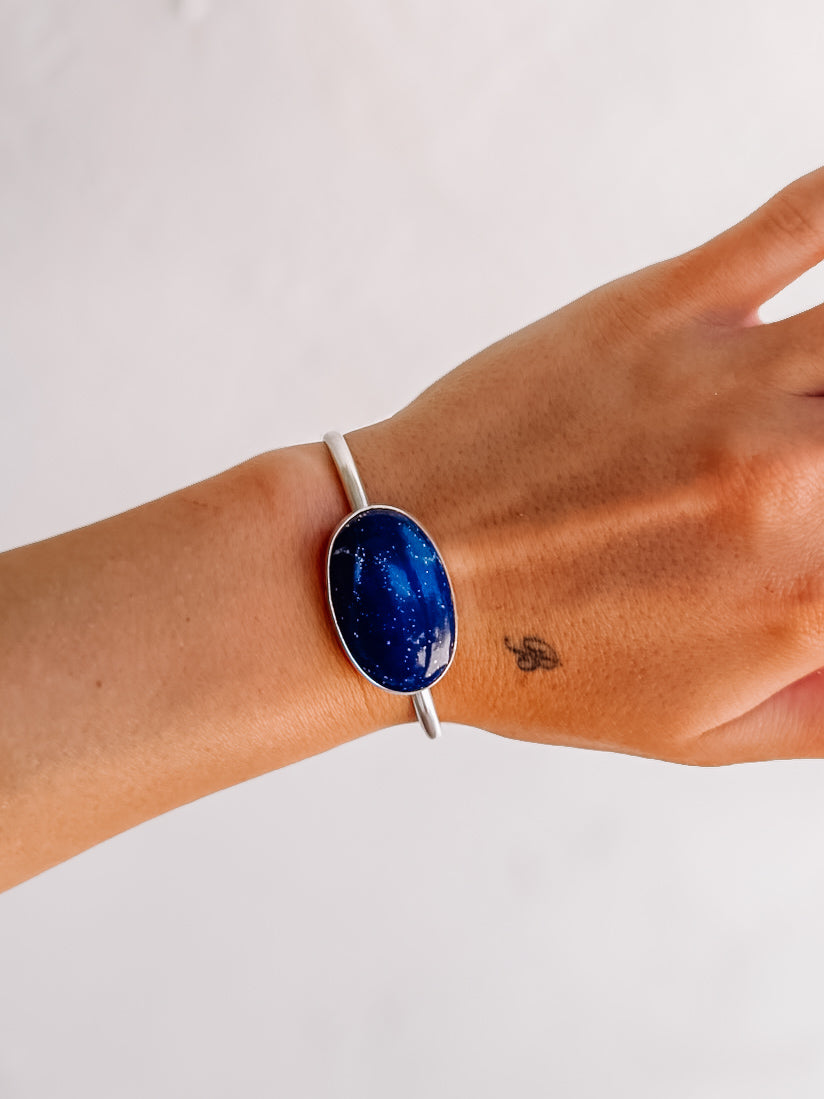 Coleman Blue Lapis Cuff Bracelet - Wooten's