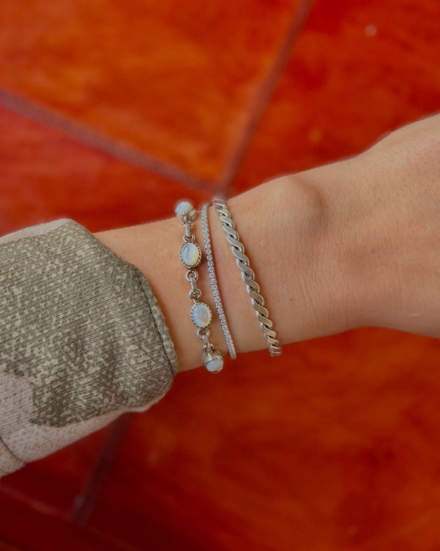 Cowdrey Silver Twist Cuff - Horseshoe J & Co.