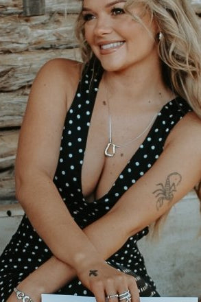 Cowgirl Luxe Engraved Two - Tone Stirrup Necklace - Wooten's