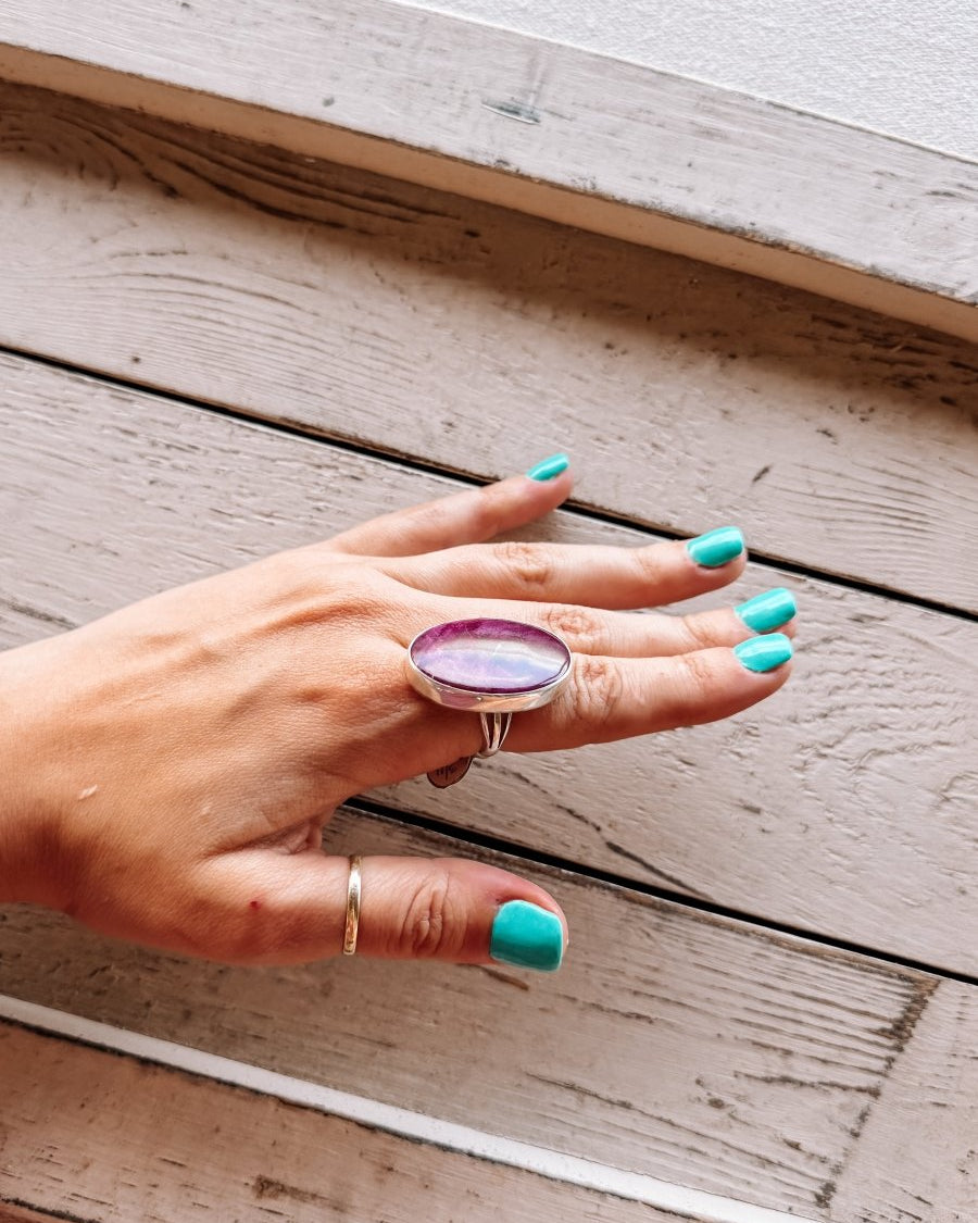 Custer Purple Spiny Oyster Ring - Horseshoe J & Co.