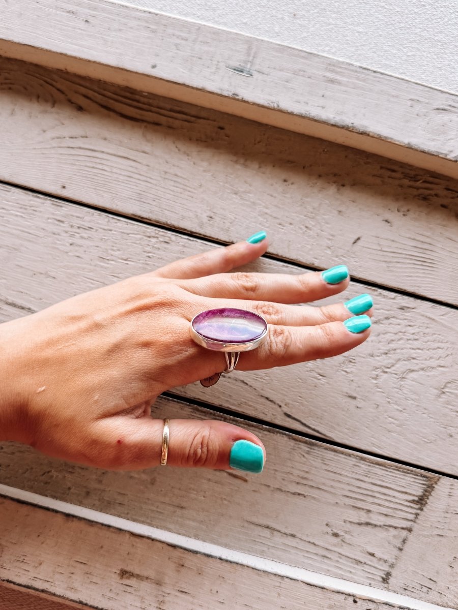 Custer Purple Spiny Oyster Ring - Horseshoe J & Co.