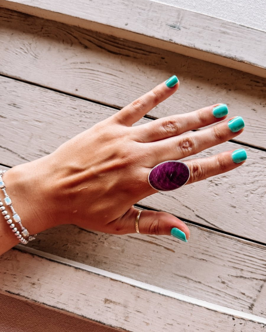 Custer Purple Spiny Oyster Ring - Horseshoe J & Co.