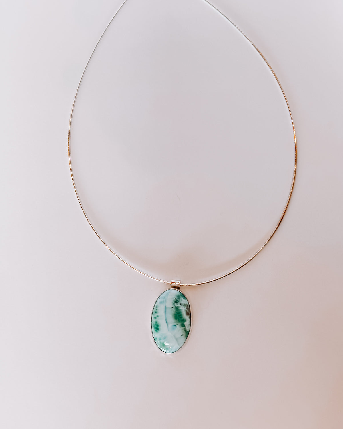 Cutler Bay Larimar Omega Necklace - Wooten's