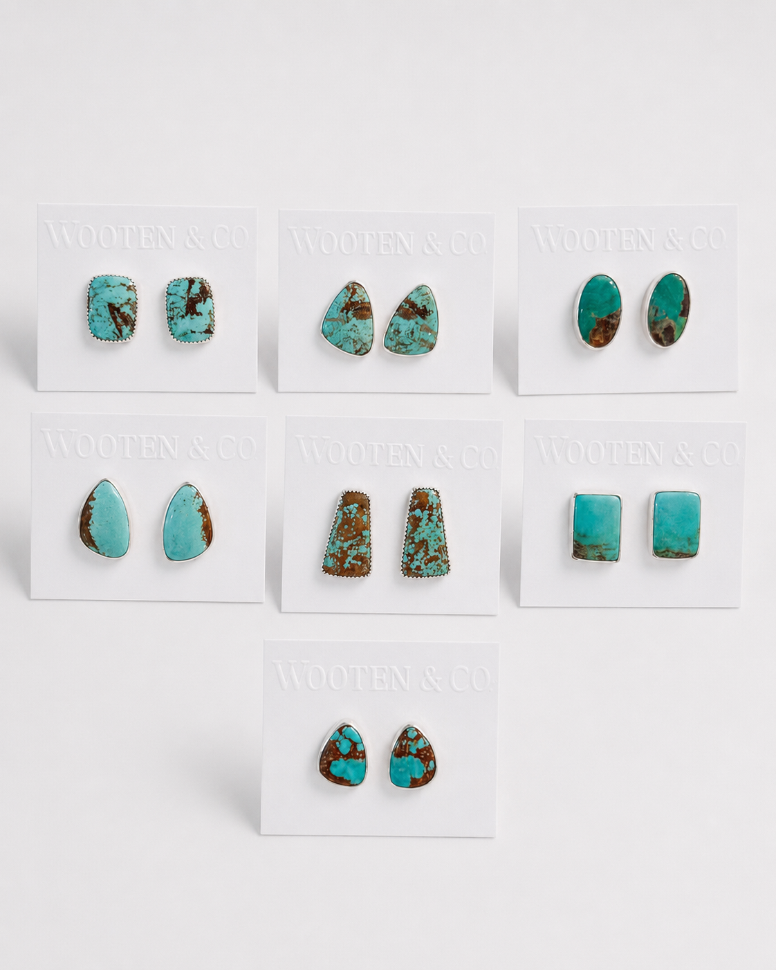 Daisetta #8 Turquoise Stud Earrings - Wooten's