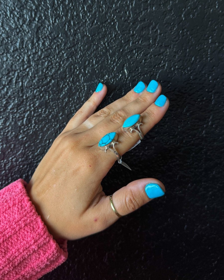 Dander Turquoise Ring - ring - Horseshoe J & Co.