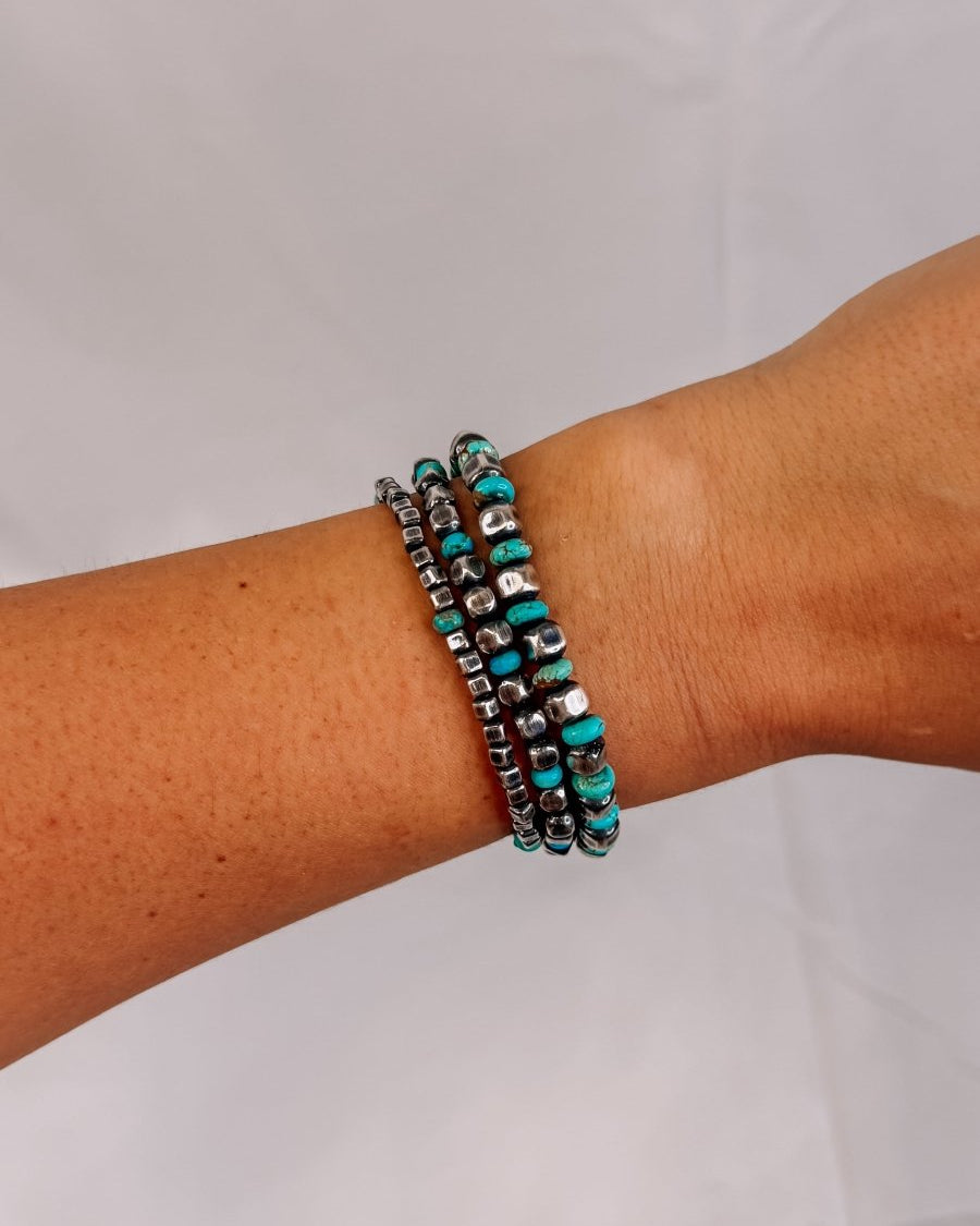 Dayton Sterling Silver With Turquoise Box Pearls - Wooten's