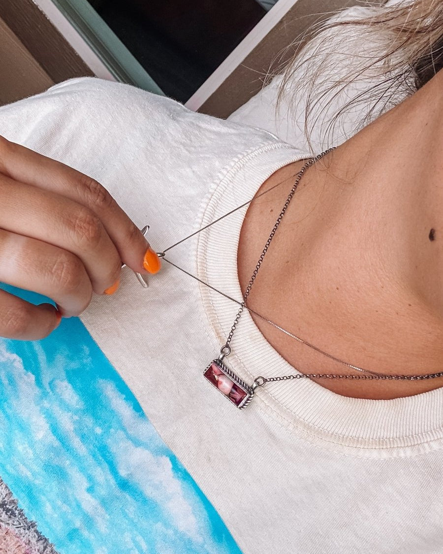 Deadshot Dahlia Rose Necklace - Horseshoe J & Co.