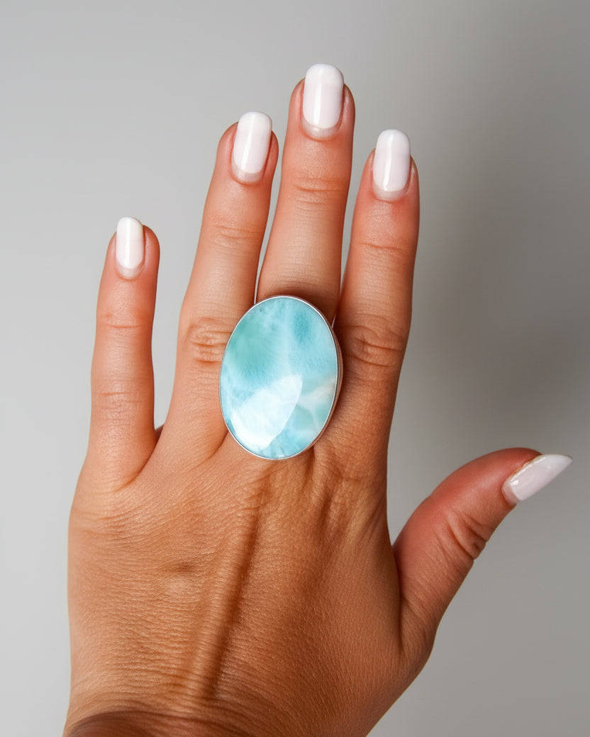 Destin Larimar Adjustable Ring - Wooten's