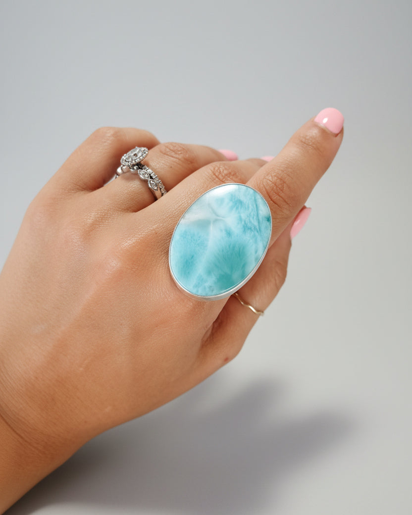 Destin Larimar Adjustable Ring - Wooten's