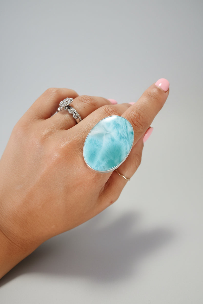 Destin Larimar Adjustable Ring - Wooten's
