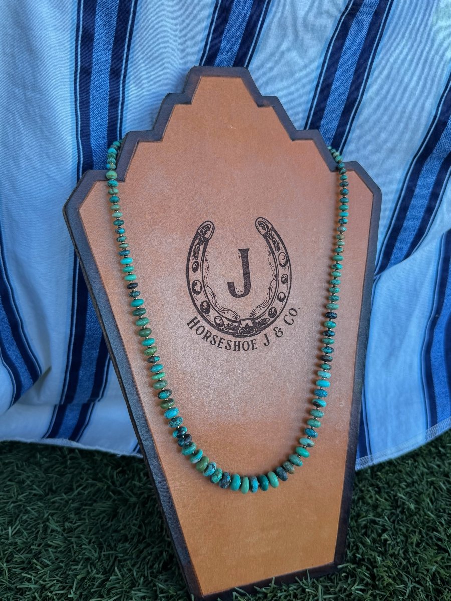 Easy Come, Easy Go 25" Turquoise Necklace - Horseshoe J & Co.