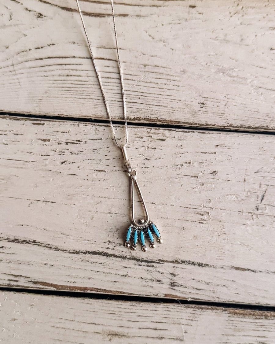 Elkhart Turquoise Necklace / Pendant - Horseshoe J & Co.