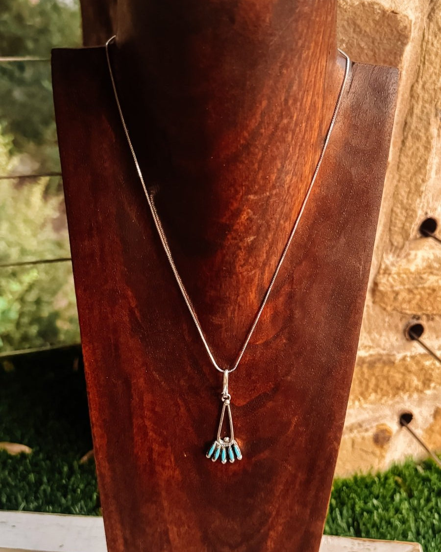 Elkhart Turquoise Necklace / Pendant - Horseshoe J & Co.