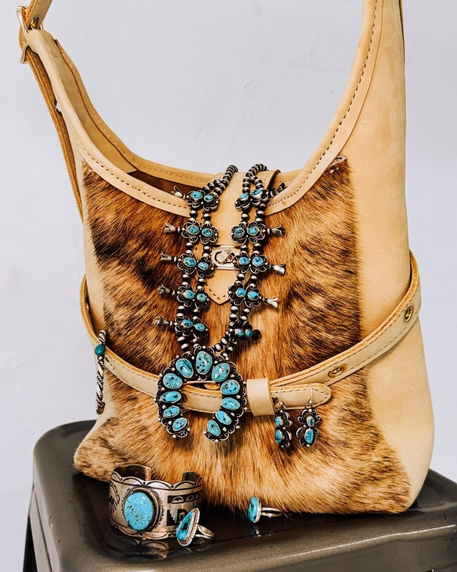 Elkton Turquoise Squash Necklace + Earring Set - Horseshoe J & Co.