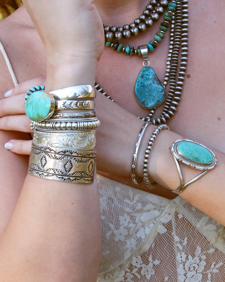 Eloy Western Scroll Silver Cuff Bracelet - Horseshoe J & Co.