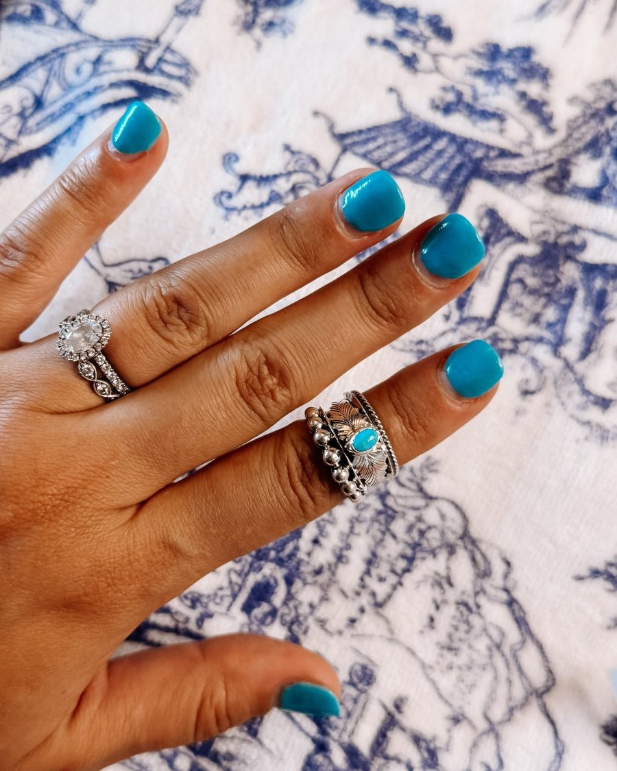 Farwell Turquoise Ring - ring - Horseshoe J & Co.