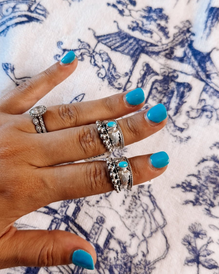 Farwell Turquoise Ring - ring - Horseshoe J & Co.