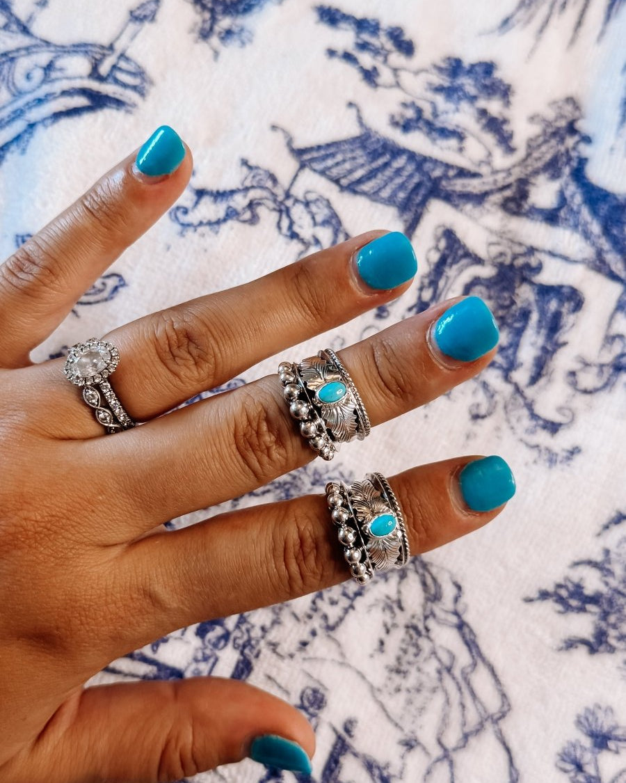 Farwell Turquoise Ring - ring - Horseshoe J & Co.