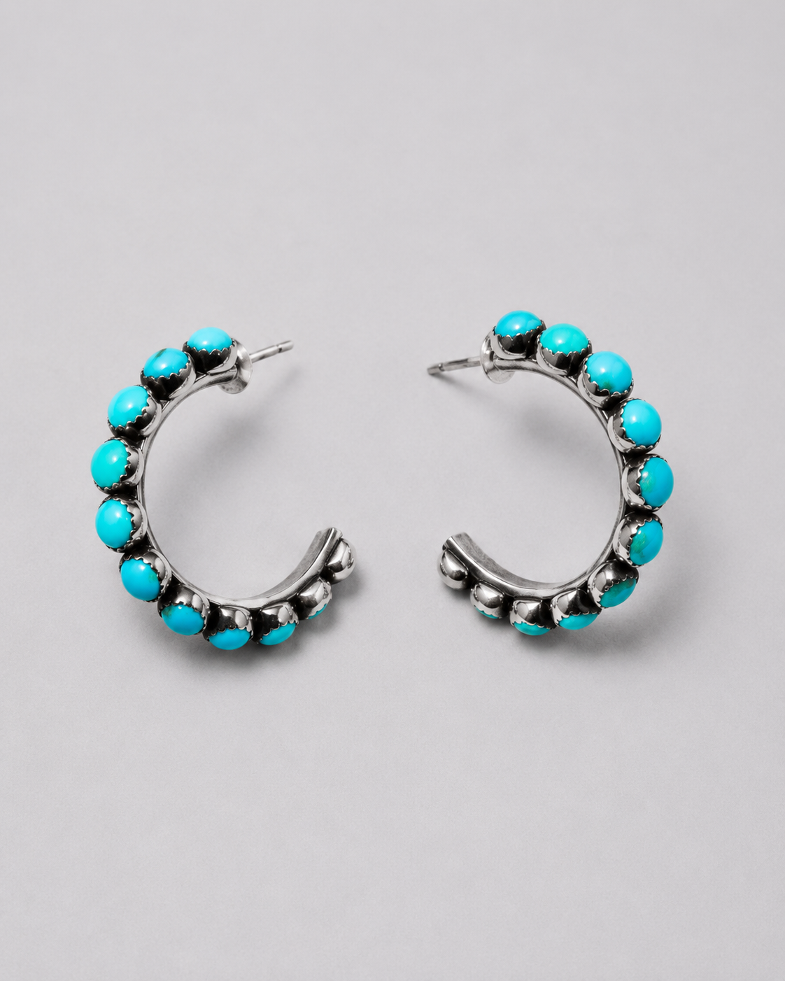 Geronimo Turquoise Hoops - Regular - Wooten's