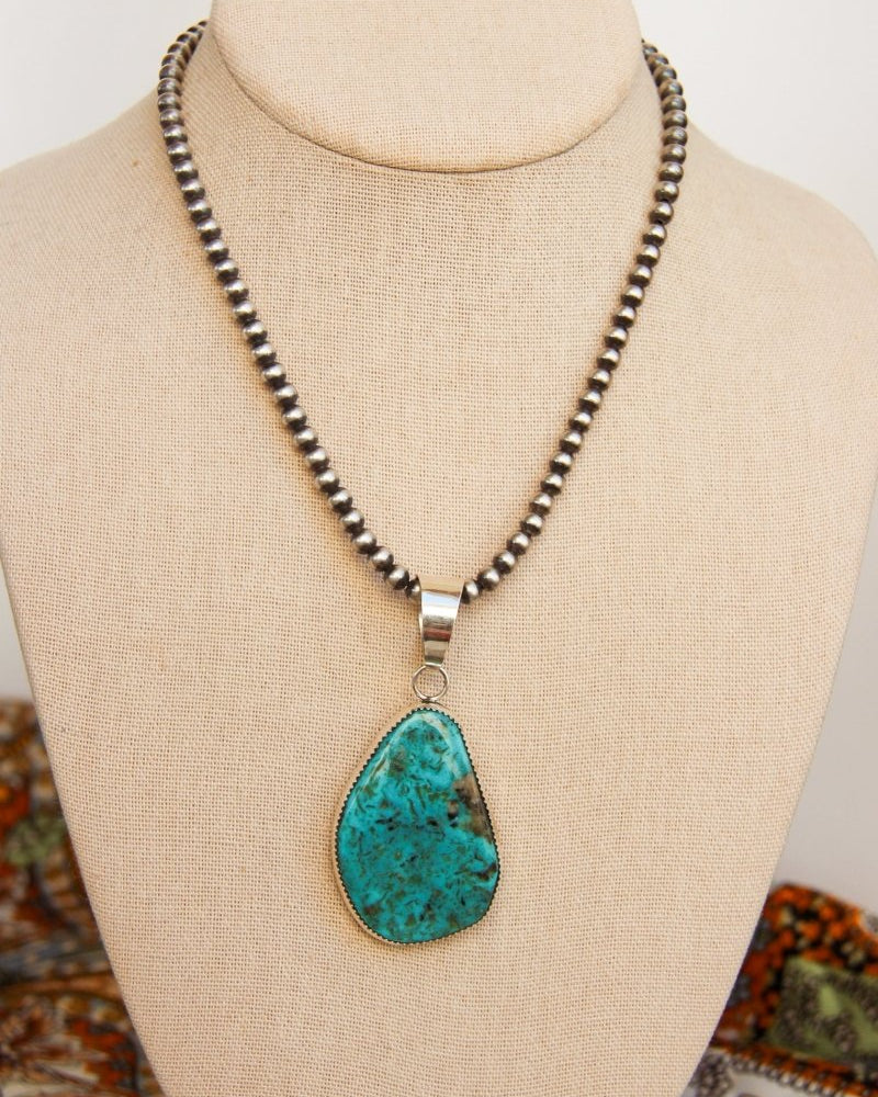 Goliad Turquoise Necklace Pendant - Horseshoe J & Co.