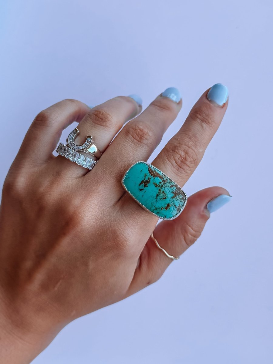 Granger Adjustable Turquoise Ring - Horseshoe J & Co.