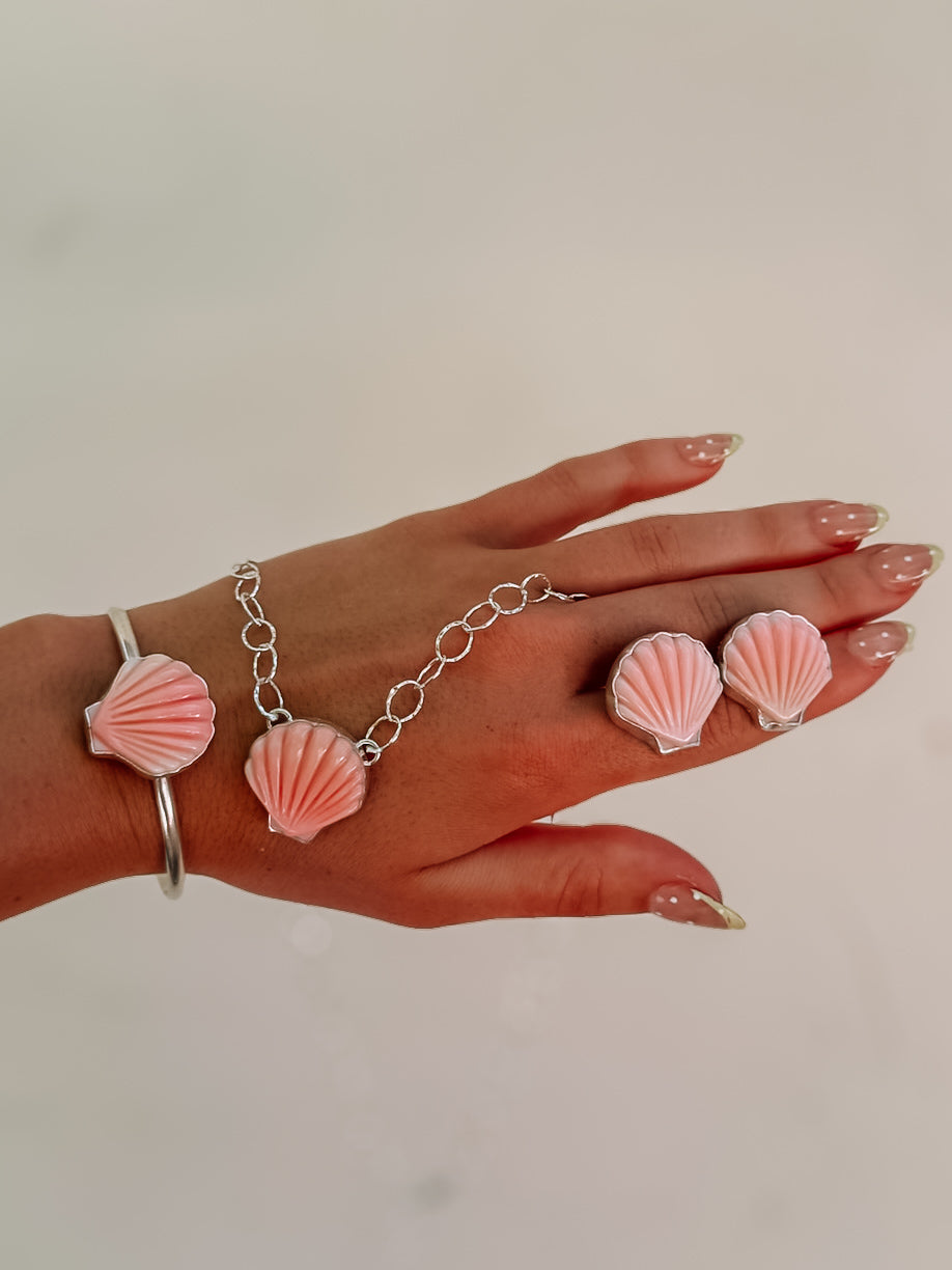 Gulfport Pink Conch Shell Necklace - Wooten's